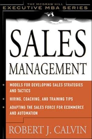 Seller image for Sales Management for sale by -OnTimeBooks-