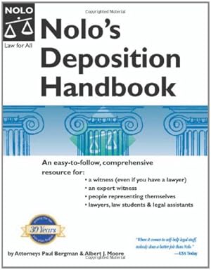 Seller image for Nolo's Deposition Handbook, 3rd Edition for sale by -OnTimeBooks-