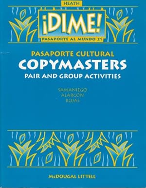 Imagen del vendedor de McDougal Littell Dime: Activity Copymasters, Level 3 (Spanish Edition) a la venta por -OnTimeBooks-