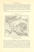 The Fork of the Ijssel or the IJssel Delta in the eastern part of the Netherlands,1882 1800s Anti...