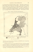 Density of the population in the Netherlands,1882 1800s Antique Map