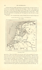 The Principal Canals of the Netherlands,1882 1800s Antique Map