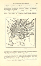 Luxemburg,1882 Antique City Plan Map