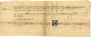 UNCOMMON SIGNED DOCUMENT FROM ARTHUR ST. CLAIR -- AMERICAN REVOLUTIONARY WAR GENERAL