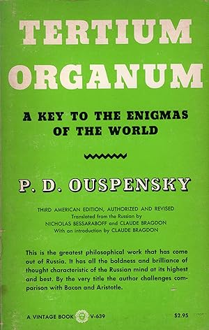 Tertium Organum the Third Canon of Thought - A Key to the Enigmas of the World -- V-639