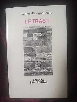 Imagen del vendedor de Letras I a la venta por Llibreria Fnix