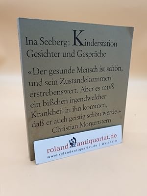Image du vendeur pour Kinderstation - Gesichter und Gesprche mis en vente par Roland Antiquariat UG haftungsbeschrnkt