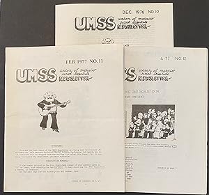 UMSS Newsletter [two issues, plus reprint of an article]