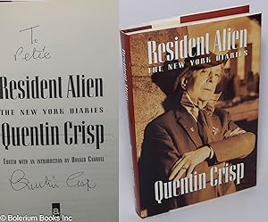 Bild des Verkufers fr Resident Alien: the New York diaries [inscribed & signed] zum Verkauf von Bolerium Books Inc.