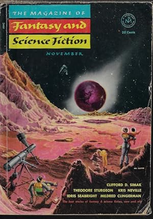 Bild des Verkufers fr The Magazine of FANTASY AND SCIENCE FICTION (F&SF): November, Nov, 1953 zum Verkauf von Books from the Crypt