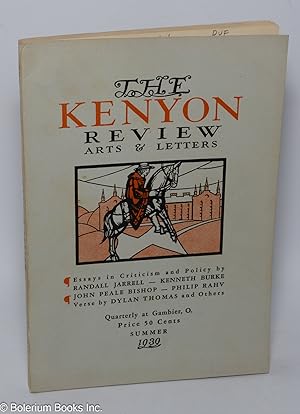 Seller image for The Kenyon Review: arts & letters; vol. 1, #3, Summer 1939: Dylan Thomas for sale by Bolerium Books Inc.