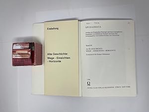 Bild des Verkufers fr Alte Geschichte: Wege - Einsichten - Horizonte : Festschrift fr Eckart Olshausen zum 60. Geburtstag. hrsg. von Ulrich Fellmeth und Holger Sonnabend / Spudasmata ; Bd. 69 zum Verkauf von Antiquariat REDIVIVUS