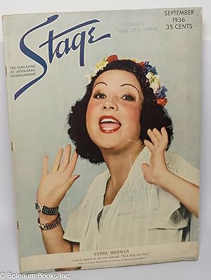 Bild des Verkufers fr Stage: the magazine of after-dark entertainment; September 1936: Ethel Merman in "Red, Hot & Blue" zum Verkauf von Bolerium Books Inc.
