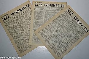 Jazz Information: the weekly magazine; vol. 1, #2, 3, &4, September 19, 26 & October 3, 1939