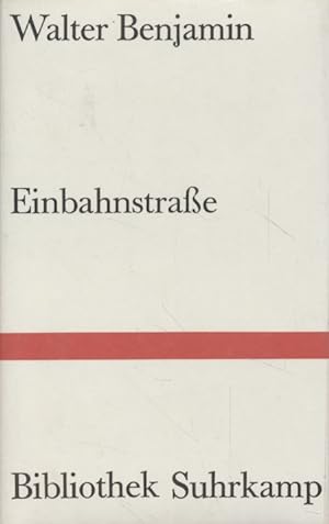 Bild des Verkäufers für Einbahnstrasse. Bibliothek Suhrkamp ; Bd. 27. zum Verkauf von Fundus-Online GbR Borkert Schwarz Zerfaß