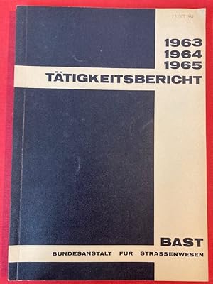 Tätigkeitsbericht 1963, 1964, 1965.