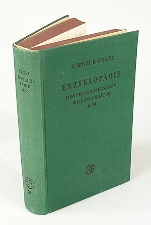 Bild des Verkufers fr Enzyklopdie der philosophischen Wissenschaften im Grundrisse (1830). zum Verkauf von Antiquariat Dorner