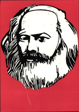 Bild des Verkufers fr Knstler Ansichtskarte / Postkarte Philosoph und Gesellschaftstheoretiker Karl Marx zum Verkauf von akpool GmbH