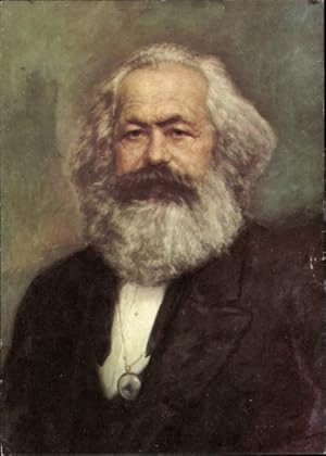 Bild des Verkufers fr Knstler Ansichtskarte / Postkarte Philosoph und Gesellschaftstheoretiker Karl Marx zum Verkauf von akpool GmbH