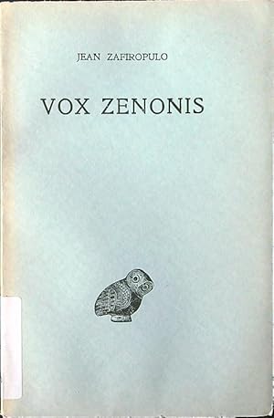 Image du vendeur pour Vox Zenonis mis en vente par Librodifaccia