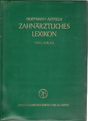 Seller image for Zahnrztliches Lexikon for sale by Antiquariat Jterbook, Inh. H. Schulze