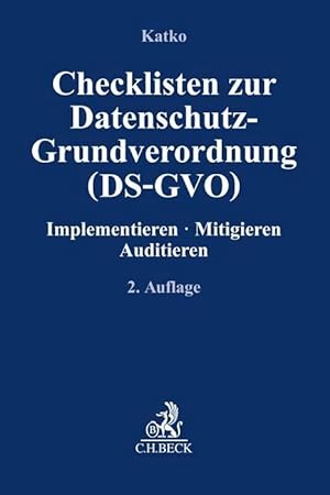 Bild des Verkufers fr Checklisten zur Datenschutz-Grundverordnung (DS-GVO) zum Verkauf von moluna