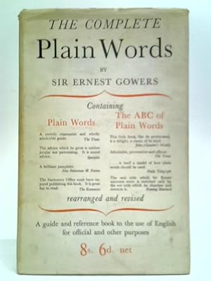 Seller image for The Complete Plain Words for sale by World of Rare Books