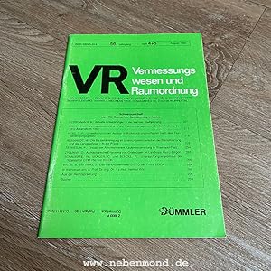 VR Vermessungswesen und Raumordnung.Jahrgang 56, Heft 4/5.