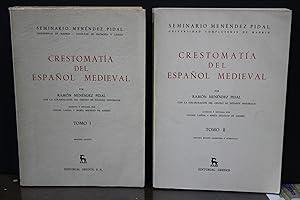 Crestomatía del español medieval.- Dos tomos.- Menéndez Pidal, Ramón.