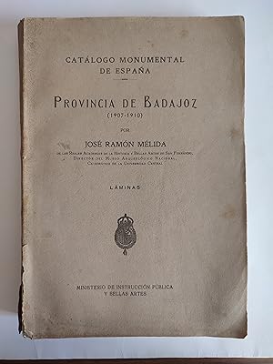 Immagine del venditore per Catlogo Monumental de Espaa. Provincia de Badajoz. Lminas (tomo III) venduto da TURCLUB LLIBRES I OBRES
