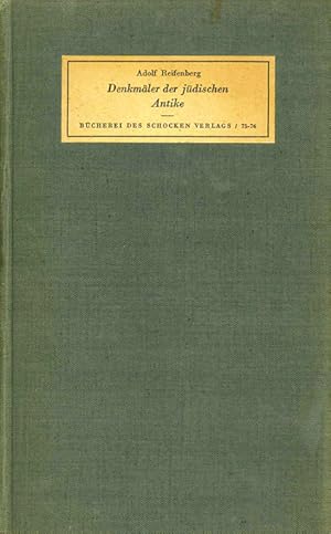 Image du vendeur pour Denkmler der jdischen Antike. Einfhrung von L.A. Mayer. (= Bcherei des Schocken Verlags 75-76). mis en vente par ANTIQUARIAT MATTHIAS LOIDL