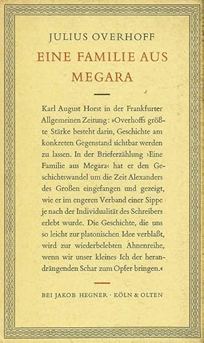 Seller image for Ein Familie aus Megara. for sale by ANTIQUARIAT MATTHIAS LOIDL