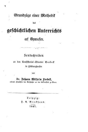 Bild des Verkufers fr GER-GRUNDZUGE EINER METHODIK D zum Verkauf von moluna