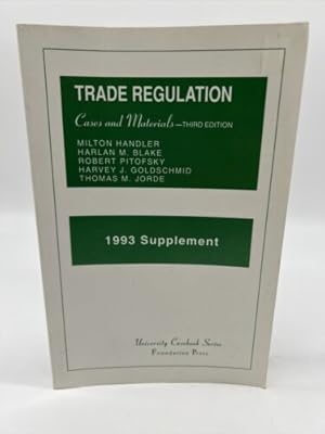 Imagen del vendedor de Trade Regulation, Cases and Materials a la venta por Dean Family Enterprise