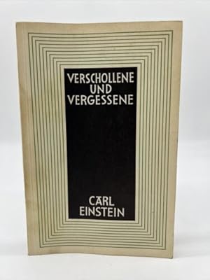 Seller image for Carl Einstein. Existence and aesthetics. Lost and forgotten German Trade PB 1970 for sale by Dean Family Enterprise