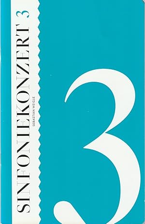 Bild des Verkufers fr Programmheft SINFONIEKONZERT 3 SEBASTIAN WEIGLE 6. Dezember 2013 Spielzeit 2013 / 2014 zum Verkauf von Programmhefte24 Schauspiel und Musiktheater der letzten 150 Jahre