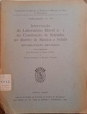 Seller image for INTERVENO DO LABORATRIO MVEL N. 2 NA CONSTRUO DE ESTRADAS NO DISTRITO DE MANICA E SOFALA. for sale by Livraria Castro e Silva