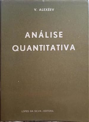 Imagen del vendedor de ANLISE QUANTITATIVA. a la venta por Livraria Castro e Silva