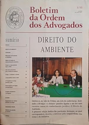 BOLETIM DA ORDEM DOS ADVOGADOS, III SÉRIE, N.º 3, JULHO/AGOSTO 93.