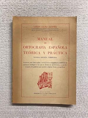 Imagen del vendedor de Manual de ortografa espaola terica y prctica a la venta por Campbell Llibres