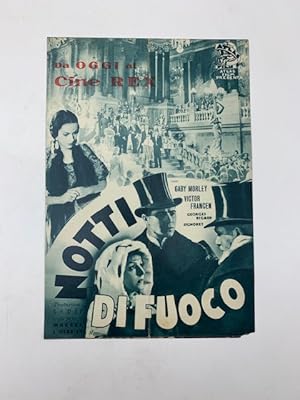 Da oggi al Cine Rex. Notti di fuoco. Un film di Marcel L'Herbier (pieghevole promozionale)