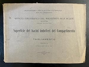 Ufficio idrografico del Magistrato delle acque, Venezia. Superficie dei bacini imbriferi del Comp...