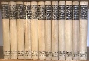 Seller image for MEMOIRS OF GIACOMO CASANOVA DI SEINGALT (12 Volumes, Complete) for sale by Chaucer Bookshop ABA ILAB