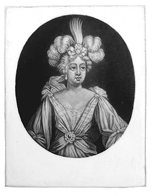 Bild des Verkufers fr [Anne Bracegirdle as Semernia, the Indian queen, in Aphra Behn's The widdow ranter?] zum Verkauf von SAMUEL GEDGE LTD