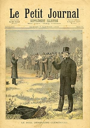 "LE PETIT JOURNAL N°111 du 7/1/1893" LE DUEL DÉROULÈDE-CLÉMENCEAU / LA GALETTE (à propos de la Fê...