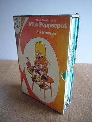 Seller image for The Adventures of Mrs Pepperpot (Four Book Set in Slipcase comprising Mrs Pepperpot in the Magic Wood; Mrs Pepperpot's Outing; Mrs Pepperpot to the Rescue; Little Old Mrs Pepperpot) for sale by Soin2Books