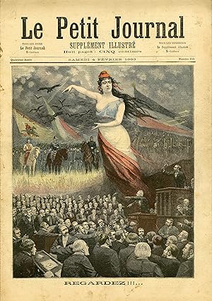 "LE PETIT JOURNAL N°115 du 4/2/1893" MARIANNE : REGARDEZ !!! / THAMAR (Tableau de CABANEL)