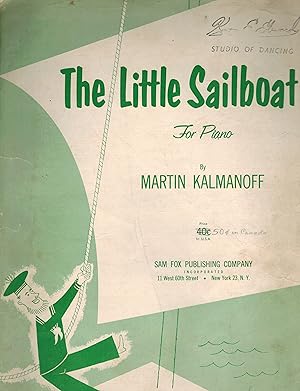 Bild des Verkufers fr The Little Sailboat for Piano - Vintage Sheet music zum Verkauf von ! Turtle Creek Books  !