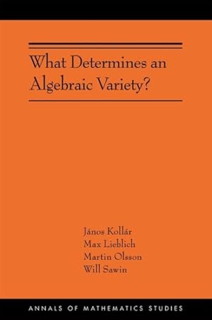 Seller image for What Determines an Algebraic Variety? : Ams-216 for sale by GreatBookPrices