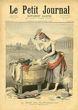 "LE PETIT JOURNAL N°118 du 25/2/1893" LA REINE DES BLANCHISSEUSES POUR LA MI-CARÊME / UN PROFESSE...